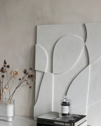 BOTANICA III, 80x80cm, soft natural