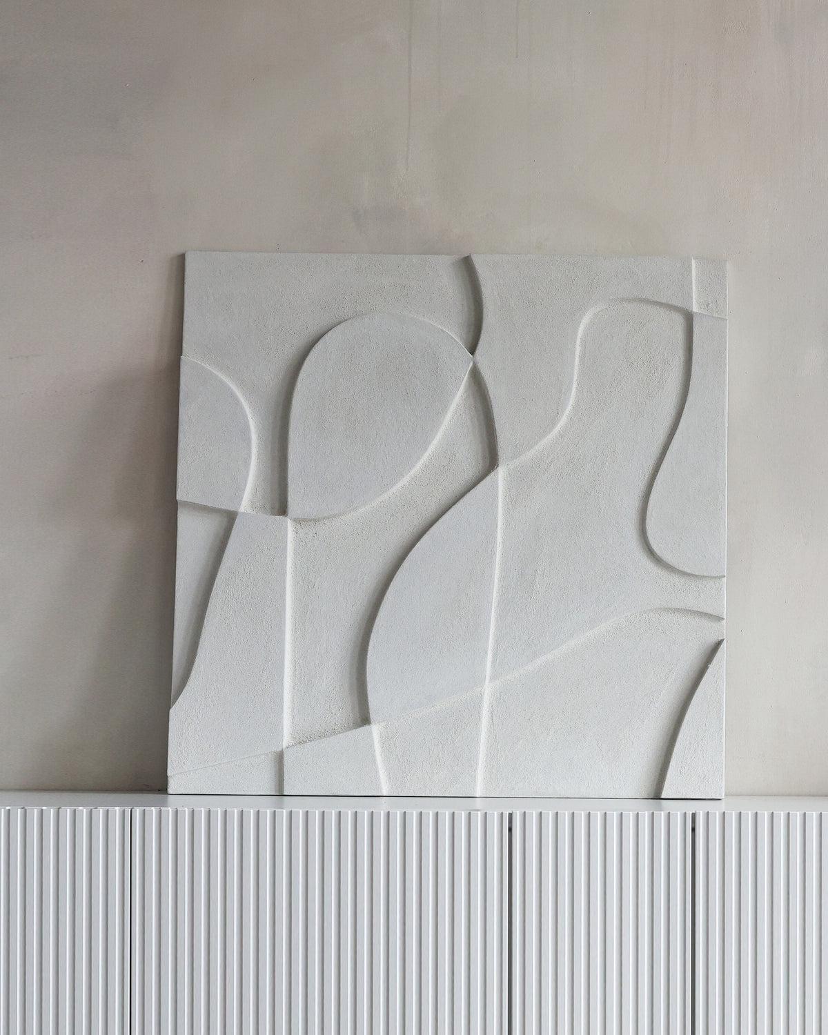BOTANICA III, 80x80cm, soft natural