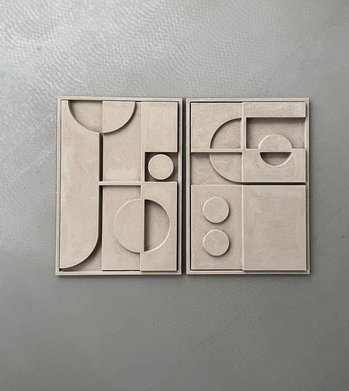 SHAPES 3,4 Set of 2 Wall Reliefs 